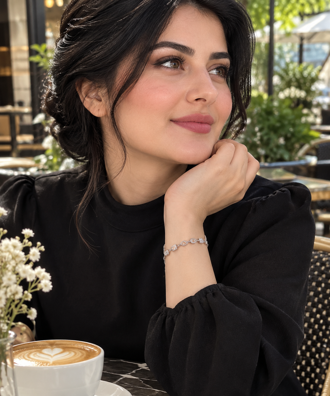 دستبند نقره ۹۲۵،،آبکاری رادیوم